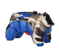 Vêtements Chauds d'hiver pour Chiens De Compagnie par Temps Froid Salopette Épaisse Combinaison Coupe-Vent avec Crochet Traction Vestes Camouflage Winter Warm Dog Clothes