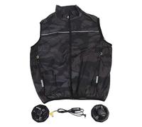 Vêtements Climatisés, Gilet de Ventilateur à 3 Vitesses, Gilet de Refroidissement pour le Travail et les Activités de Plein Air (L)