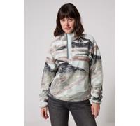 Columbia - Polaire Sherpa Courte Semi-boutonnée avec Imprimé Helvetia™ II - Vert - Taille XL - Femme