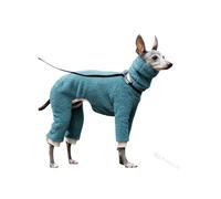 Vêtements Combinaison en Polaire Douce à col roulé for lévrier Italien, Pyjama Chaud for Whippet et lévrier Afghan. Chien(Light Blue,X-Large)
