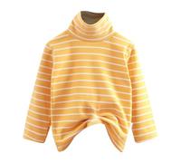 Vêtements confortables pour enfants Printemps Automne Hiver Garçons Filles Manches Longues T-shirt Fille Souris, jaune, 6-12 mois
