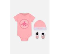 Vêtements Converse Apparel Classic Ctp Infant Hat Bodysuit Bootie Set 3Pk pour Accessoires 6 - 12M Rose
