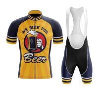 Vêtements Cyclisme Homme Été Maillot de Velo VTT Manche Courte,Tenue Cycliste MTB Jerseys et Cuissard à Bretelle avec 19D Coussin Gel,Ensemble Combinaisons de Cycling Respirant Séchage Rapide(B2,XXL)