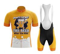Vêtements Cyclisme Homme Été Maillot de Velo VTT Manche Courte,Tenue Cycliste MTB Jerseys et Cuissard à Bretelle avec 19D Coussin Gel,Ensemble Combinaisons de Cycling Respirant Séchage Rapide(B6,3XL)