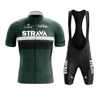 Vêtements Cyclisme Pro Homme Tenue Cycliste Manche Courte, Été Jerseys VTT et Cuissard à Bretelle avec 9D Gel Rembourré Respirant, Séchage Rapide,Maillot de Cyclisme Pro Homme (ON6,M)