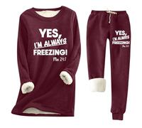 Vêtements D 'intérieur Pour Femme Polaire Ensemble Hiver Chaud Pyjama Manches Longues Pantalon Maintien Forme Durable Vêtement Nuit Détente Tenue Quatre Saisons Léger Sans Contrainte Ourton Renforcé