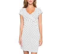 Vêtements D'allaitement À Manches Courtes Et Col En V,Robe Imprimée À Pois,De Source