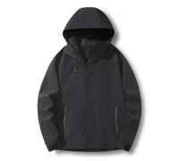 Vêtements d'alpinisme pour homme - Couleur unie - Coupe-vent - Respirant - Aventure, Noir , 4XL