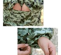 Vêtements d'apiculture Combinaison d'apiculture pliable, veste et voile, combinaison de protection à double fermeture éclair, vêtements d'apiculteur avec chapeau(Dark green)