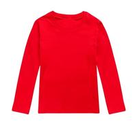 Vêtements d'automne et d'hiver pour enfants pour garçons et filles T-shirt à manches longues avec sous-vêtement Haut I 1 an, rouge, 3-4 ans