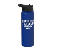 Vêtements de commis de distribution | Great Funny Clerks Design Stainless Steel Insulated Water Bottle