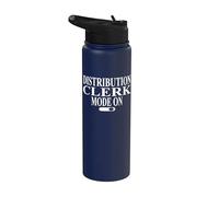 Vêtements de commis de distribution | Great Funny Clerks Design Stainless Steel Insulated Water Bottle