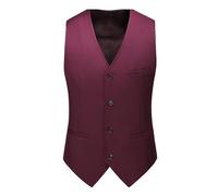 VêTements De Couleur Masculine DéContractéE, Costume De Smoking, Gilet De CaractèRe V, Gilet De Style Occidental Pour La RéParation LéGèRe, Des Gilets De VêTements RéGuliers (Le Vin Rouge,2XL)
