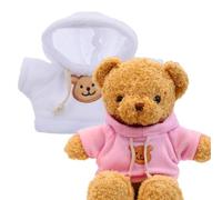Vêtements de en Peluche, Sweat à Capuche pour Ours pour vêtements de - Peluche farcie Habillage Vêtements - 2X Toy Pink Clothes Animal Hoodie pour la Maison, l'école