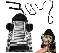 Vêtements de furet: robes de hamster chaudes, douces et confortables, design amusant en sweat-shirt, costume à capuche pour animaux de compagnie | Costume de vêtements pour petits âmes