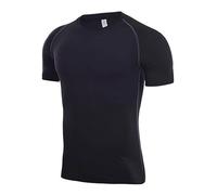 Vêtements de gym pour homme - Muscle Fit - Séchage rapide - T-shirt de sport de course à pied, évacuation de l'humidité - Maillots d'entraînement d'entraînement d'entraînement d'été Bodybuilding