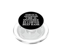 Vêtements de hachage de bœuf de maïs | Design Unique et Amusant pour Les Amateurs de haschisch PopSockets PopGrip pour MagSafe