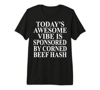 Vêtements de hachage de bœuf de maïs | Design Unique et Amusant pour Les Amateurs de haschisch T-Shirt Haut de Gamme