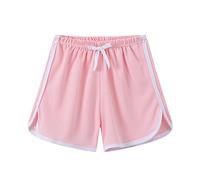 Vêtements de handball 134 tout-petits garçons filles solide short de sport enfants short de plage femme pull, Rose, 5 ans