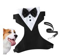 Vêtements de mariage pour chiens - Dogs pour la fête de mariage, fête de mariage pour chien, formelle pour chien avec nœud papillon et corde de traction | pour chien, costume de chemise de