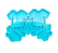 Vêtements De Moule En Silicone Pratique À Nœud Papillon Époxy Habillement En Résine Collier Moules Bijoux Accessoires Fabrication Outil
