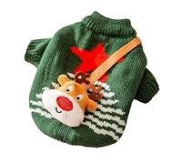 Vêtements de Noël for Chiens, Pull bandoulière à Motif caneton, Pull en Tricot for Chiot Ours en Peluche, vêtements Chauds for Noël, Accessoires for Animaux(Vert,XS(Old))