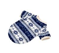 Vêtements de Noël pour animaux de compagnie - Gilet de Noël pour chien | Vêtements chauds pour l'automne et l'hiver | Flocon de neige faon mignon gilet épais doux en pour petits chiens, chiots