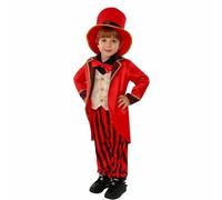 Vêtements De Noël Pour Garçons - Costume De Cirque De Noël À Manches Longues Pour Enfant Et Tout-Petit Tenue De Spectacle De Fête De Cosplay (Red 3-4 Years)