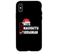 Vêtements de Noël ukrainiens drôles Ukraine Noël Coque pour iPhone X/XS