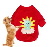 Vêtements de Nouvel An pour animaux de compagnie, sweat pour animaux de compagnie | Pull coupe-vent d'hiver pour chien de Nouvel An - Manteaux Og pour temps froid et vêtements d'hiver pour animaux de
