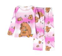 Vêtements de Nuit Enfant Ado Court Pyjama Garçon Tee Shirt Manche et Short en Coton d'été Manches Courtes té Imprimé 2 Pièces Pyjashort Set Four Seasons Ensembles Enfants