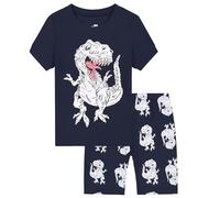 Vêtements de Nuit Enfant Ado té Loungwear Tee Shirt Manche et Short en Coton Ensemble T-Shirt Pyjamas Casual 2 Pièces Pyjashort Set Vêtement Petite Fille