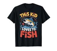 Vêtements de pêche pour garçons Que cet Enfant Aime pêcher T-Shirt