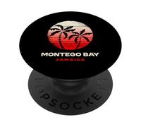 Vêtements de Plage jamaïcains Montego Bay Sunset Design PopSockets PopGrip Adhésif