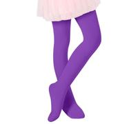 Vêtements de pluie pour filles printemps été enfants haute élastique danse legging ballerine collants confortables extensibles sous-vêtements pour filles pantalon stretch, lilas, 6-7 ans
