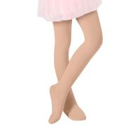 Vêtements de pluie pour filles printemps été enfants haute élastique danse legging ballerine collants confortables extensibles sous-vêtements pour filles pantalon stretch, beige, 6-7 ans