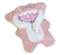 Vêtements de poupée 2 pièces pour poupée de 17 cm, robe de costumade baleine rose avec fermeture éclair, accessoires de poupée mignons, sans poupée - lapin en peluche (G)