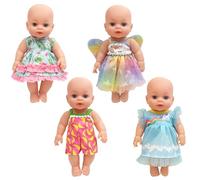 Vêtements de poupée 30 cm bébé poupée vêtements 30-35 cm vêtements bébé tenues été robe de poupée flamant rose bananes poney papillon thème bébé tenue pour poupée de 12-14 pouces
