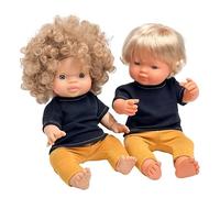 Vêtements de poupée 33 cm, 36 cm, 38 cm, t-shirt et leggings, cadeau pour un enfant, cadeau pour une fille, 100 % coton, vêtements de poupée, produit fait main