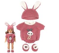 Vêtements de Poupée 35-43 cm, 3 Set Vêtement de Poupée Habit Robe de New Born Poupon Vêtement (Poupée Non Incluse)
