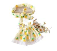 Vêtements de poupée en coton pelucheux de 20 cm pour une hauteur de 20,1 cm, accessoires pour costume 1 jupe ananas + 1 bandeau sans vêtements de poupée uniquement