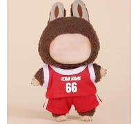 Vêtements de poupée en Peluche de 17 cm pour labubu Maillots de Football Poupées Vêtements d'été pour Fans de Football