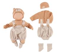 Vêtements De Poupée, Poupée Accessoires pour Poupées Vêtements De Poupée 14-18", Tenues Brun pour 35-45 cm Nouveau-Né Bébé Poupées Filles (poupée Non Incluse)