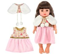 Vêtements de Poupée pour New Born Baby Poupée, Set Vêtement de Poupée, Tenue Vêtement pour Poupée Vetement Poupee, Tenue de Poupée Accessoires pour Poupées avec Manteau pour Poupée 35-45 cm
