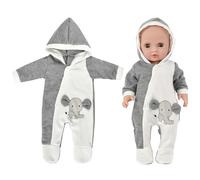 Vêtements de Poupée pour New Born Baby Poupée, Vêtement de Poupée, Tenue Vêtement pour Poupée Vetement Poupee, Tenue de Poupée Accessoires pour Poupées avec Barboteuse pour Poupée 35-45 cm