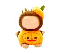 Vêtements de Poupée pour Peluche 17cm pour labubu Vetement Ensemble de Vêtements de Poupée en Peluche Mignon Comprend Un Chapeau d'halloween et Un Costume de Citrouille