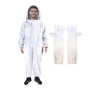 Vêtements de protection professionnels, combinaison d'apiculture intégrale, voile sécurité unisexe avec gants(L)