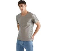 Vêtements de protection T-shirt de protection contre les radiations en fibre d'argent et champ électromagnétique La fibre d'argent for hommes peut être portée en toutes saisons(O Neck,L)