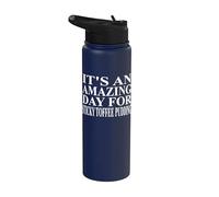 Vêtements de pudding au caramel collant | Design mignon et drôle de puddings Stainless Steel Insulated Water Bottle