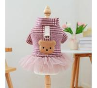 Vêtements de Saint-Valentin pour chiens et chats - Vente en gros directe d'usine (tenue de couple violet et rouge - jupe, petit)